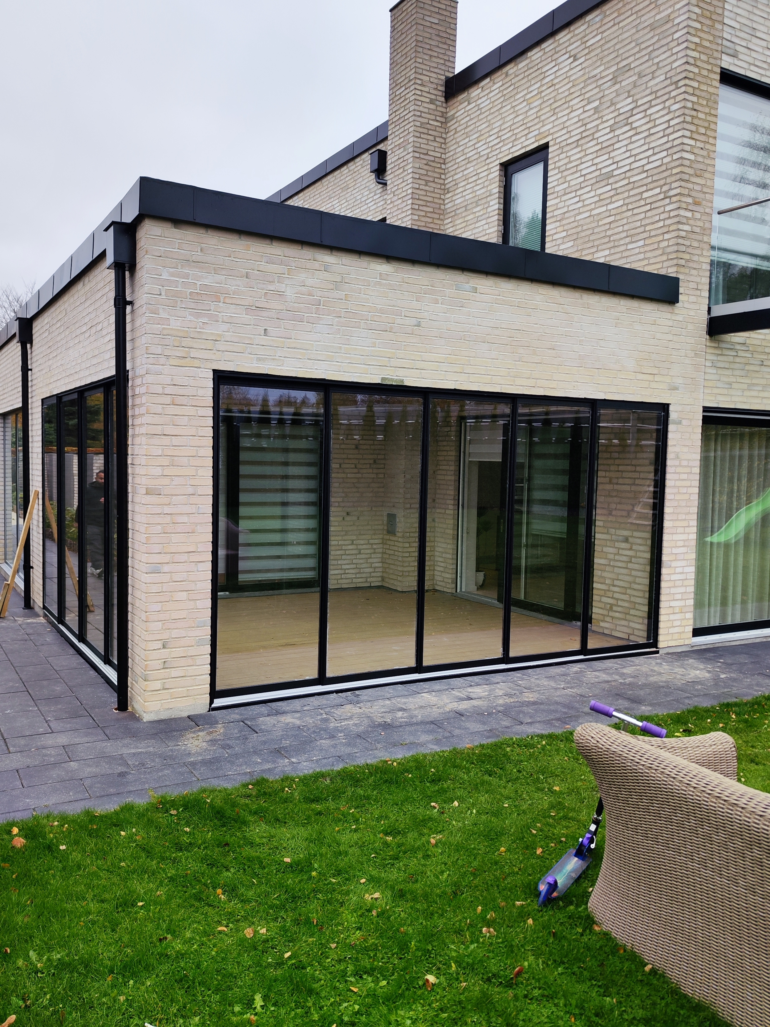 Skydedøre til terrasse